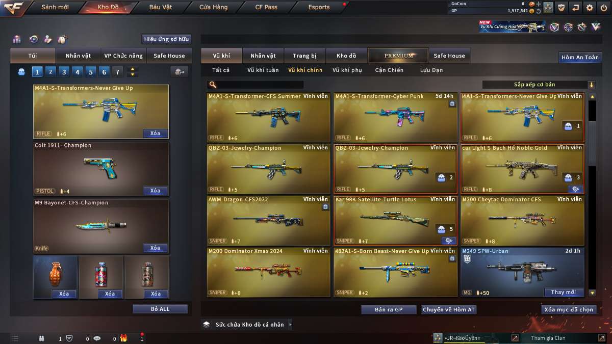 shop acc cf uy tin gia re